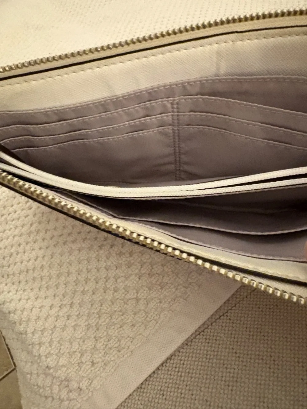 Coach Bags Signature Canvas Large Corner Zip Wristlet